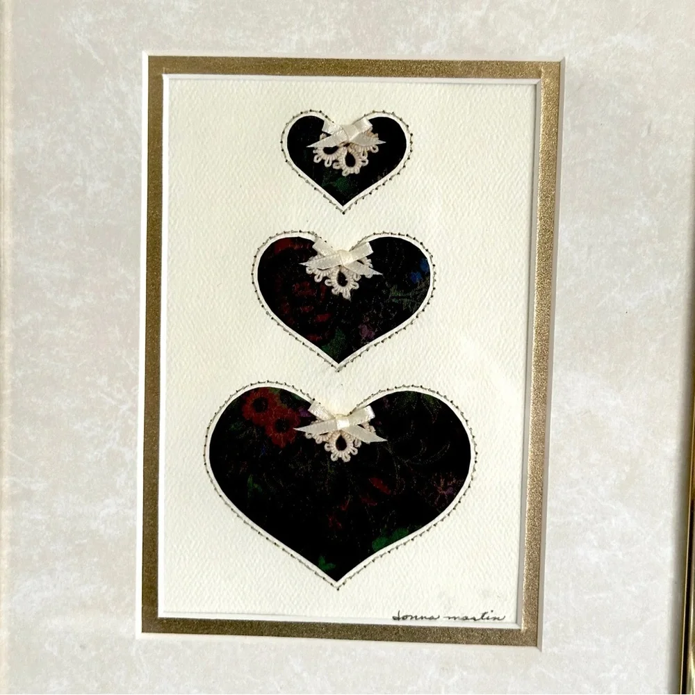 Vintage velvet heart